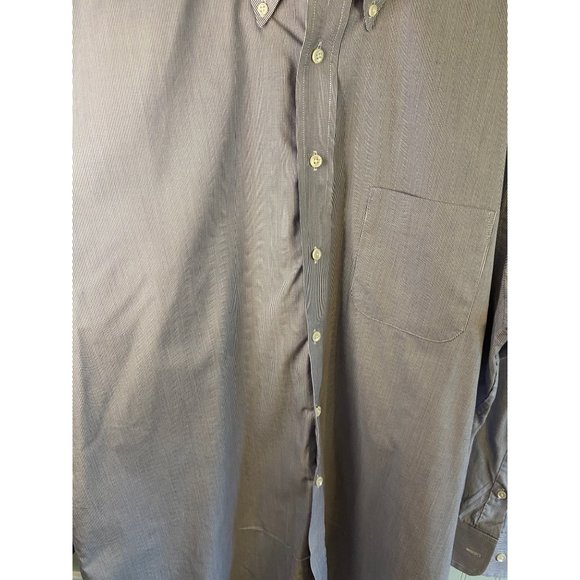 Meeting Street Wrinkle Resistant Pinpoint Pima Blend Shirt Men's 16.5 32 33 - Picture 10 of 12